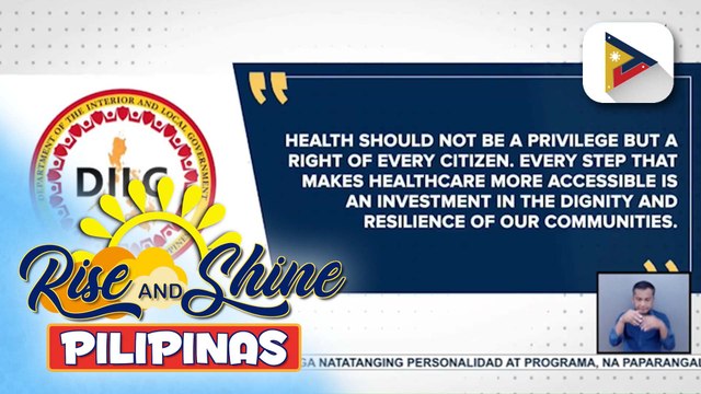 DILG, suportado ang pagbibigay ng libreng serbisyong medikal ng mga LGU