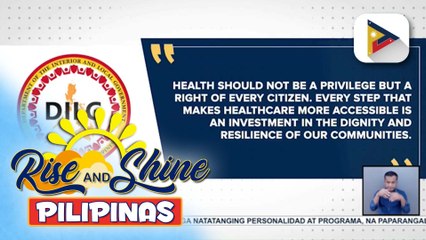 DILG, suportado ang pagbibigay ng libreng serbisyong medikal ng mga LGU