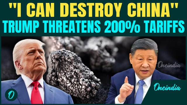 Trump’s 200% Tariff Threat to China RUINS Trade Deal | U.S Ultimatum on Rare Earths Shakes Markets
