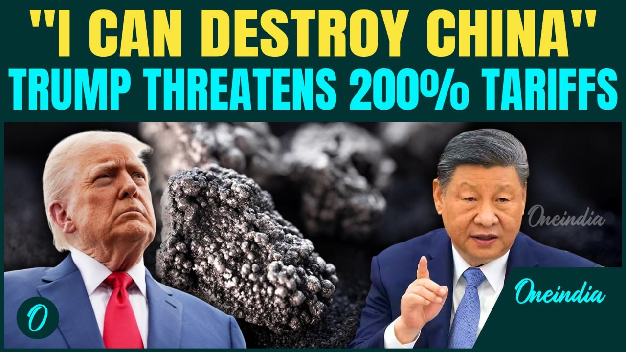 Trump’s 200% Tariff Threat to China RUINS Trade Deal | U.S Ultimatum on Rare Earths Shakes Markets