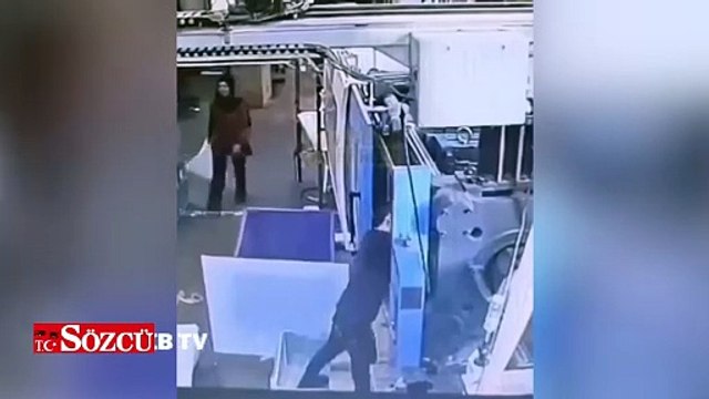Genç işçinin fabrikadaki korkunç ölümünün görüntüleri ortaya çıktı
