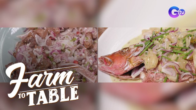 How to cook 'Two-Way Pork Sisig' and 'Fried Maya-Maya with Pineapple Curry Sauce' | Farm To Table
