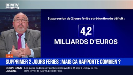 ÉDITO - Combien pourrait rapporter la suppression de deux jours fériés?
