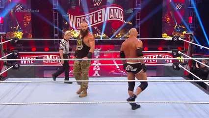 braun stroman vs goldberg full match wrestlemania 36 night 1