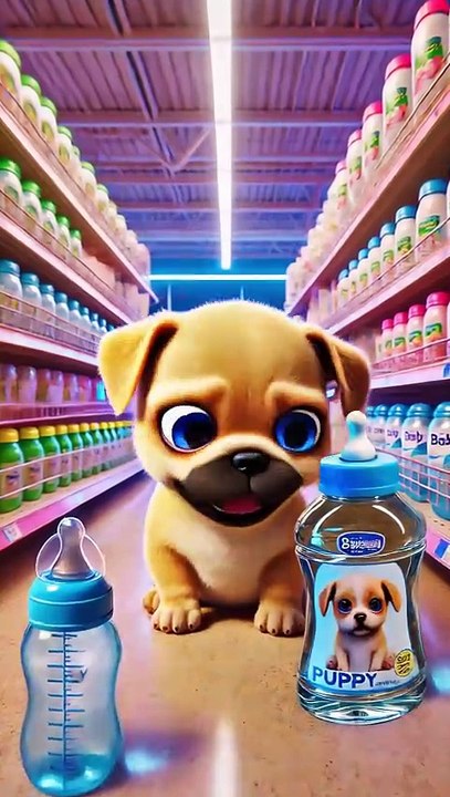 Why is This cute Frenchie Rushing to Buy a Baby Bottle   🍼❤️