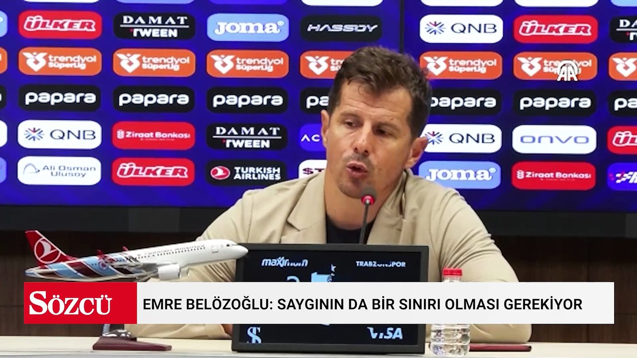 Emre Belözoğlu: Saygının da bir sınırı olması gerekiyor