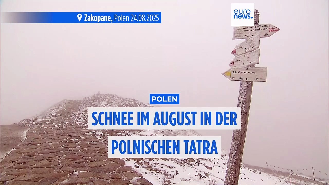 Polen: Schnee im August auf dem Kasprowy Wierch