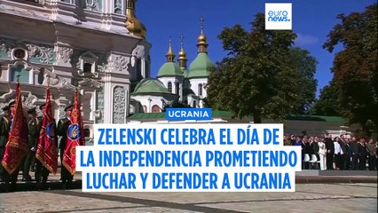 Zelenski celebra el Día de la Independencia de la Unión Soviética prometiendo defender a Ucrania