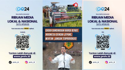 Gaduh Pernyataan Bandingkan Harga Beras Indonesia dengan Jepang, Mentan: Jangan Mudah Terprovokasi