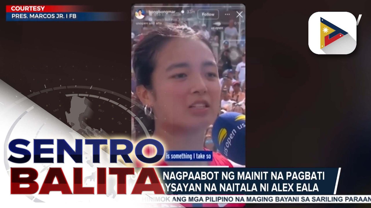 PBBM, nagpaabot ng mainit na pagbati sa bagong kasaysayan na naitala ni Alex Eala
