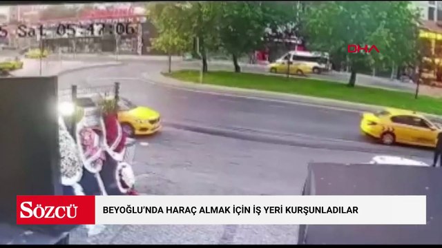 Beyoğlu'nda haraç almak için iş yeri kurşunladılar: 3 gözaltı; o anlar kamerada