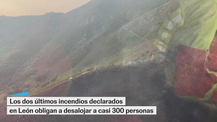 En León siguen activos al menos cinco grandes incendios