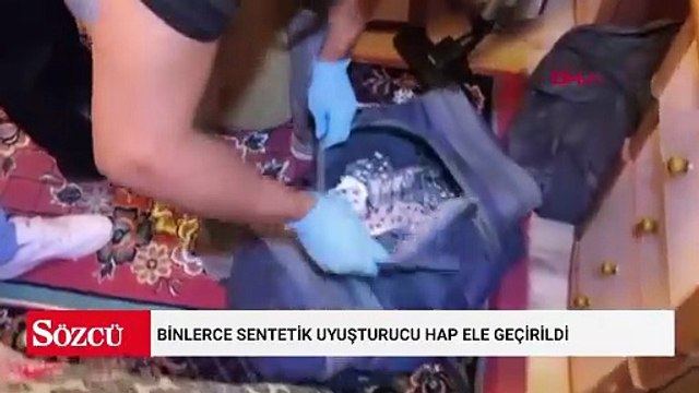 Binlerce sentetik uyuşturucu hap ele geçirildi