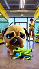 Why Did This Cute Frenchie Buy a Pet Frog  The Ending is Unexpected! 🐸🐶