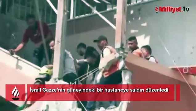 İsrail savaş uçakları Gazze'de hastane vurdu: Çok sayıda ölü var!