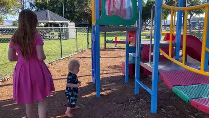 Toddler Spencer's Playtime Fun with Big Sister Amity ||