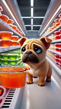 Cute Dog s Shopping Trip! Buys GIANT Orange Jelly, Owner s Grateful Spoonful is Heartwarming! 🍊🐶 💖