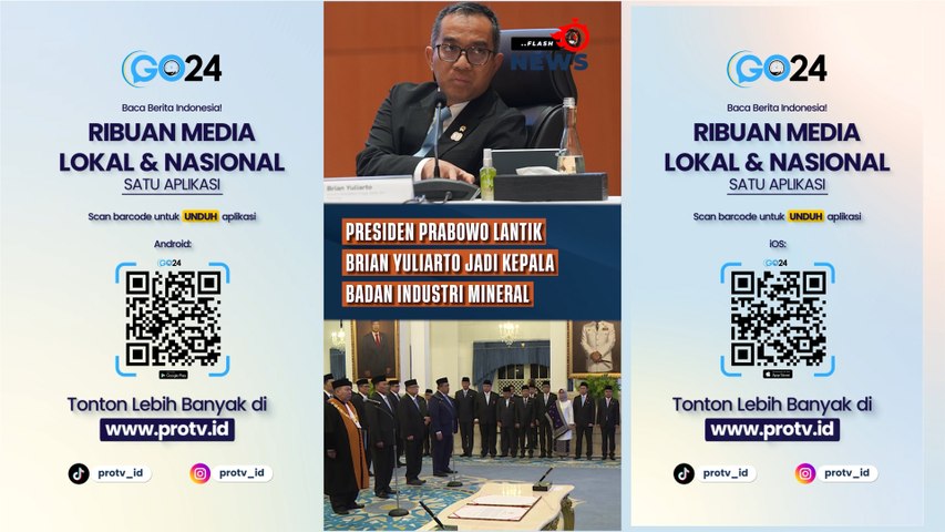 Presiden Prabowo Lantik Brian Yuliarto Jadi Kepala Badan Industri Mineral