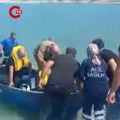 Burdur'da yangın tatbikatı sırasında eğitim uçağı göle düştü