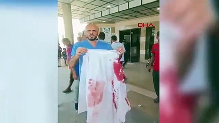 İsrail'den insanlık dışı saldırı: Hastaneyi kan gölüne çevirdiler!