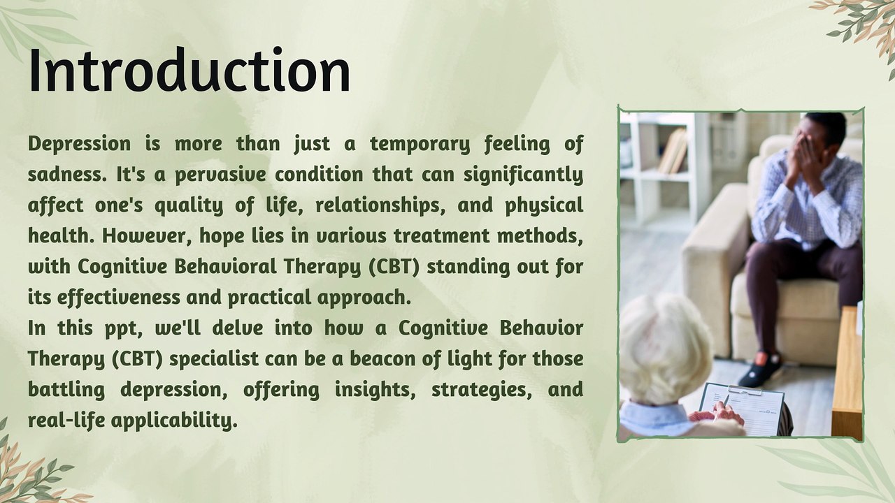 How Cognitive Behavioural Therapy (CBT) Helps in Overcoming Depression Effectively