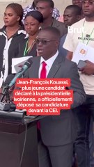 Jean François Kouassi "le candidat des jeunes" dépose sa candidature à la CEI.