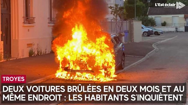 Deux voitures brûlées en deux mois et au même endroit à Troyes : les habitants s’inquiètent