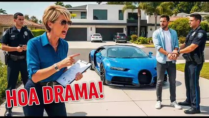 HOA Karen Snapped When She Saw My Blue Bugatti… and I Ended Up in Handcuffs!.