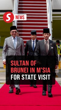 Sultan of Brunei arrives in Malaysia for four-day state visit
