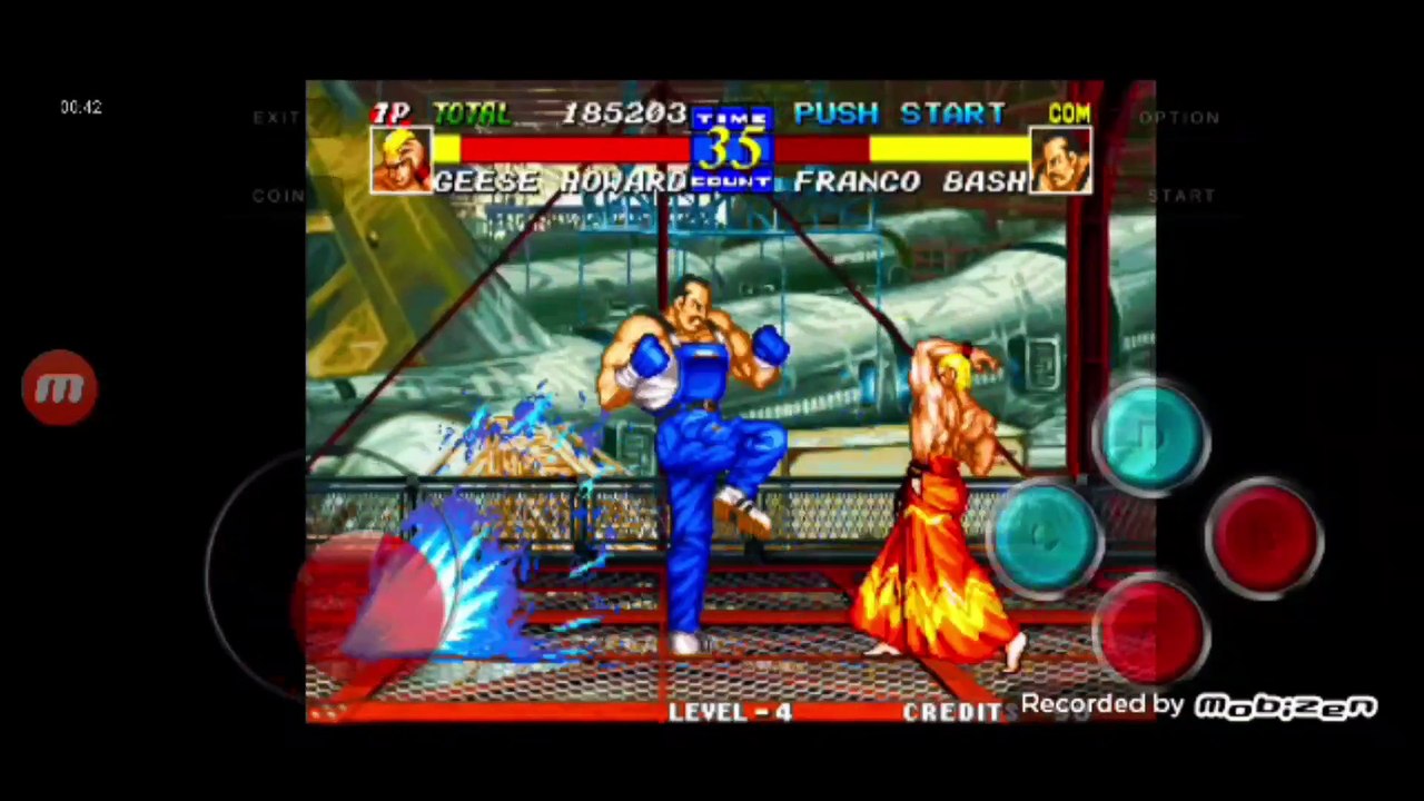 Fatal Fury 3 Geese Howard vs Franco Bash fala de vitória do Geese Howard em português