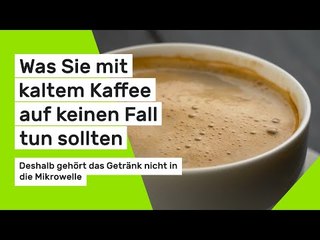 Was Sie mit kaltem Kaffee auf keinen Fall tun sollten