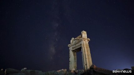 La Via Lattea sulle rovine di Palmira, il time-lapse