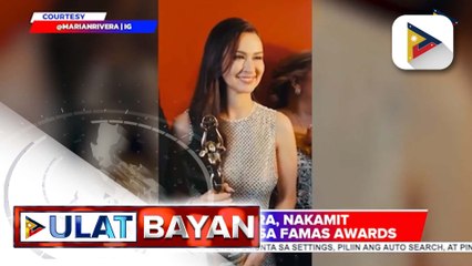 Marian Rivera, nakamit ang best actress sa FAMAS Awards | ulat ni Ice Martinez