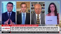 Pesquisa Quaest: 55% consideram justa prisão domiciliar de Bolsonaro; Beraldo e Motta analisam