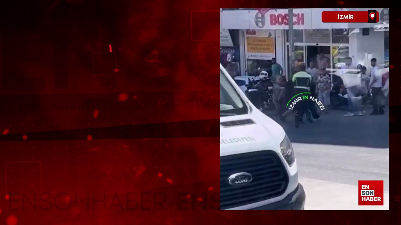 İzmir'de  kendisine ceza yazan polise yumrukla saldırdı