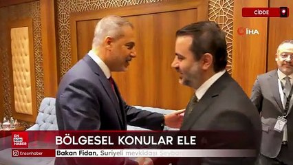 Bakan Fidan, Suriyeli mevkidaşı Şeybani ile görüştü