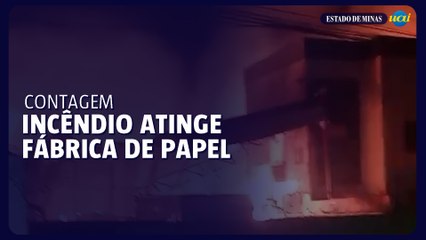 Incêndio atinge fábrica de Papel em Contagem