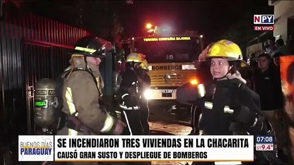 Incendio en Chacarita.