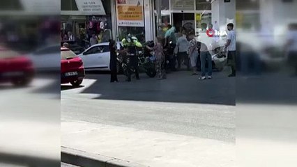 İzmir'de polise tekme tokat saldırı kamerada!