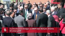 Cumhurbaşkanı Erdoğan ve Bahçeli, Ahlat'ta bir araya geldi