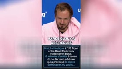 US Open - Medvedev se veut innocent tandis que Bonzi l’accuse d’avoir “jeté de l’huile sur le feu”