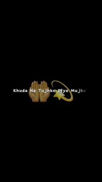 Khuda Ne Tujhko Diya 💕 | Sad Shayari Status | Heart Touching Lines 📌 Hashtags #KhudaNeTujhkoDiya, #SadShayari, #HeartTouching, #EmotionalStatus, #SadVideo, #TujheMainKhoNahinSakta, #ShayariStatus, #TrendingShayari