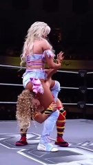 @jordynnegrace is doing whatever it takes 👊 #WWEHeatwave