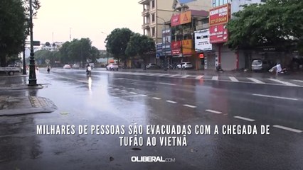 Milhares de pessoas são evacuadas com a chegada de tufão ao Vietnã