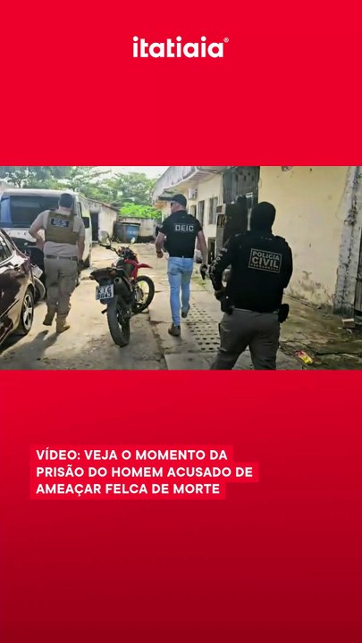 Vídeo: veja o momento da prisão do homem acusado de ameaçar Felca de morte