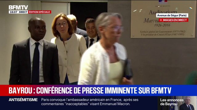 Les derniers membres du gouvernement s'installent avenue de Ségur avant la prise de parole du Premier ministre