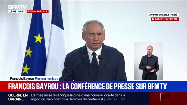 Discours de rentrée: François Bayrou évoque un moment préoccupant et décisif pour entamer sa conférence de presse