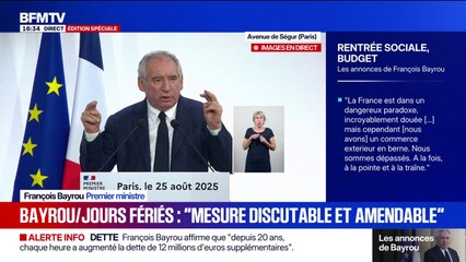 Discours de rentrée: "Il devient trop cher de construire, trop cher d'acheter un appartement", lance le Premier ministre François Bayrou