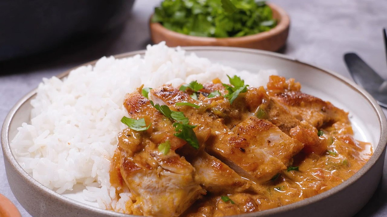 All You Need For My Spicy-Sweet Coconut-Lime Chicken Is 30 Minutes & One Pan