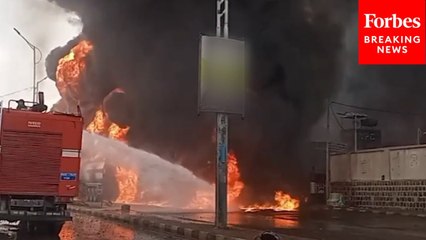 Video Captures Aftermath Of Israeli Airstrikes Against Houthi Targets In Sanaa, Yemen